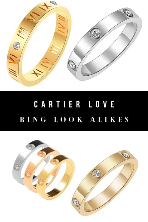 cartier diamond ring replica|cartier love ring look alike.